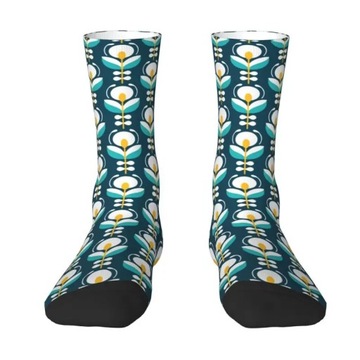 Skarpetki Skandynawskie kwiaty z wieloma łodygami Orla Kiely Dress męskie