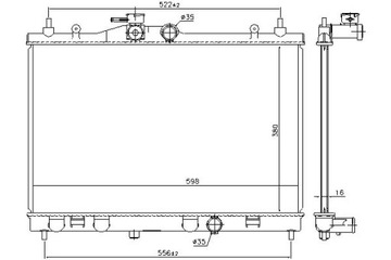 CHLADIČ MOTORU NISSENS 214101FD0A 21410EE000 21