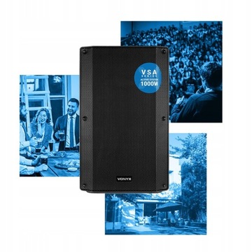 Активная мобильная колонка 1 шт. 15 дюймов 1000 Вт RCA XLR