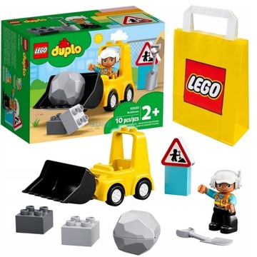 LEGO DUPLO 10930 BULDOŻER KOPARKA SPYCHACZ BUDOWA