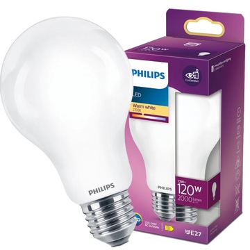 PHILIPS Żarówka LED E27 13W = 120W 2700K CIEPŁA BIAŁA 2000lm A67