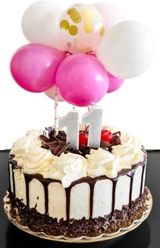 Dekoracja na Tort Topper Balonowy Balony Urodziny