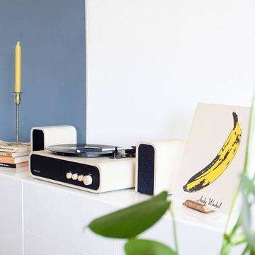 Проигрыватель ретро-проигрывателя с динамиками Crosley GIG CR6035A-NA, AUX, Bluetooth