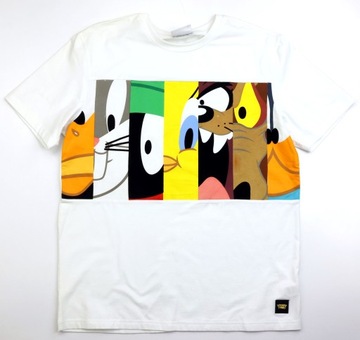 Koszulka męska T-shirt Looney Tunes Zwariowane Melodie Bohaterowie Welur L
