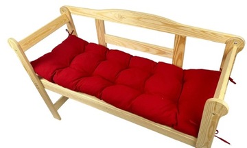 Poduszka ogrodowa fotel ławka CZERWONA 150cm
