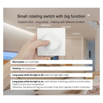 STEROWNIK MILIGHT K1 BIAŁY DO LED MONO/CCT