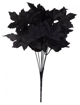 LIŚCIE KLONU CZARNY BUKIET DODATEK 31 CM