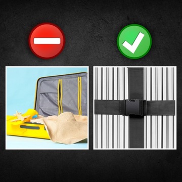 РЕМЕНЬ БЕЗОПАСНОСТИ ДЛЯ ЧЕМОДАНА, СУМКИ ДЛЯ БАГАЖА, STRONG TASTE, TRAVEL, ЧЕРНЫЙ