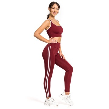 DAMSKI ZESTAW SPORTOWY LEGGINSY + TOP FITNESS