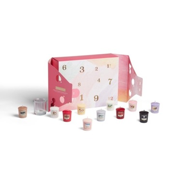 Yankee Candle Zestaw 12 Świec Votive + Świecznik
