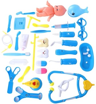 НАБОР БОЛЬШОЙ ДОКТОР МАЛЕНЬКИЙ ДОКТОР В ЧЕМОДАНЕ АКСЕССУАРЫ СТЕТОСКОП