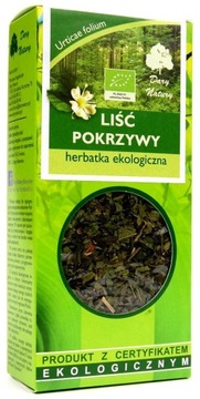 Herbatka ekologiczna LIŚĆ POKRZYWY 25g DARY NATURY