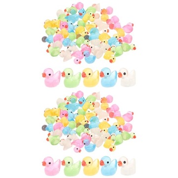 Mini Duck Animal Figurine Small Statue 100 Pcs