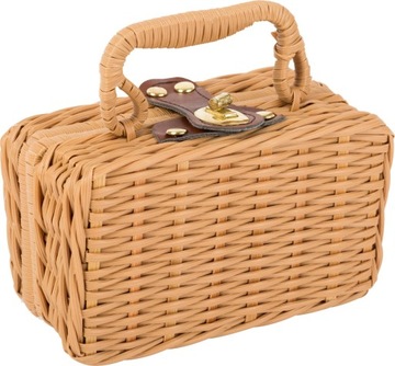 ПЛЕТЕНАЯ КОРЗИНКА ДЛЯ ПИКНИКА КОФЕЙНАЯ ЧАШКА