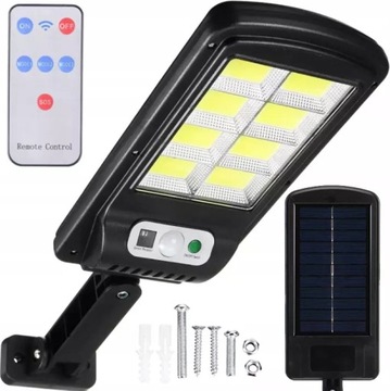 LAMPA SOLARNA LED Z CZUJNIKIEM ZMIERZCHU RUCHU