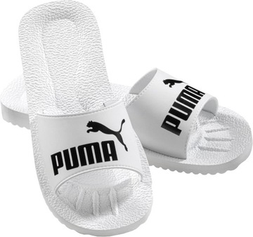 Klapki męskie Puma Purecat 360262-17 buty kąpielowe białe