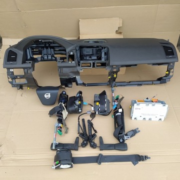 VOLVO XC60 I DESKA KOKPIT PASY PODUSZKI KOMPLET ORYGINAŁ