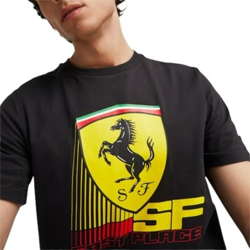 PUMA KOSZULKA MĘSKA T-SHIRT FERRARI RACE CZARNA XL