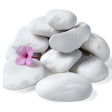 Белая галька Декоративные греческие камни THASSOS 3-6 см 25 кг