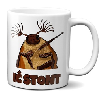 Kubek IĆ STONT Mem Memy Śmieszny na prezent 330ml
