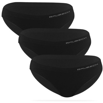 Komfortowe bawełniane majtki damskie bezszwowe BRUBECK Comfort Cotton XL