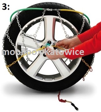 Łańcuchy 16mm BUS 225/60 R17 łańcuchy do busów