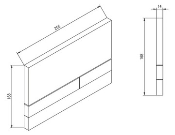 Werit Jomo Exclusive 2.0 Пластиковая кнопка промывки