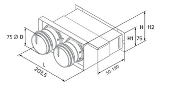 КОРОБКА НАСТЕННЫХ ПАНЕЛЕЙ 2х75