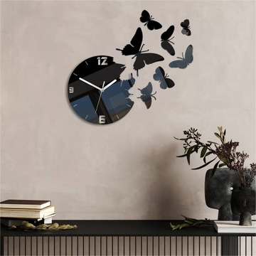 НАСТЕННЫЕ ЧАСЫ - БАБОЧКИ - УДИВИТЕЛЬНЫЙ ЭФФЕКТ 7 БАБОЧЕК