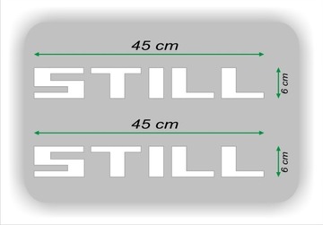 NAKLEJKI NAKLEJKA - STILL - 2 szt. - BIAŁE