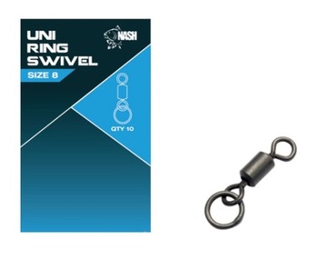 krętlik z kółkiem Nash Uni Ring Swivel #8/10 sztuk