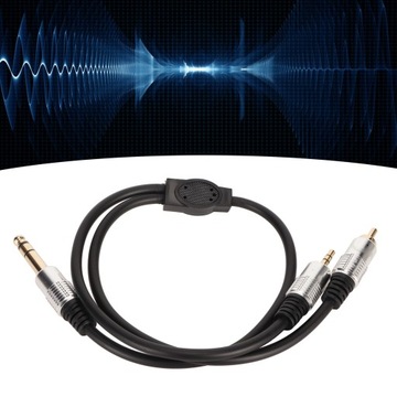 Профессиональный кабель-разветвитель Y от 6,35 мм до 2 RCA Y