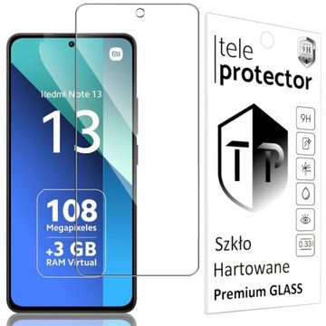 Szkło hartowane Z OTWOREM do Xiaomi Redmi Note 13 / 13 4G I PREMIUM GLASS