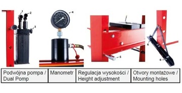Пресс гидравлический двухпоршневой, 20 тонн, рабочим объемом.