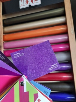 Фольга HEXIS Византийский Фиолетовый ГЛЯНЕЦ 152x100см