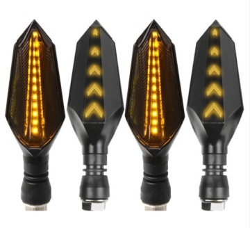 Мотоцикл поворотные сигналы черный копченый 14 светодиодов 2 шт.