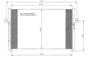 NRF KONDENZÁTOR KLIMATIZACE HYUNDAI H-1 STAREX H100 2.4 2.5D