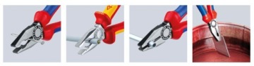 KNIPEX Набор плоскогубцев Cobra + боковые + комбинированные плоскогубцы