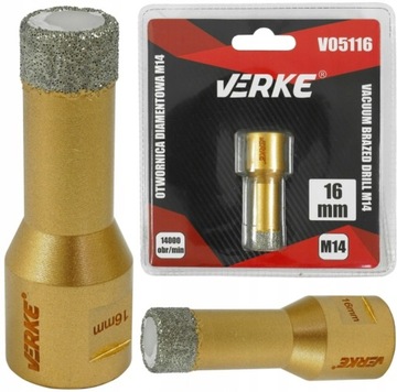 WIERTŁO DIAMENTOWE M14 OTWORNICA DO GRESU 16 mm