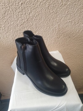 МАТОВЫЕ ЧЕРНЫЕ БОТИНКИ МУЛАНКА размер 39