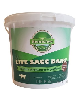 LIVE SACC DAIRY żywe drożdże kapsułkowane drożdże dla krów 15kg