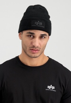 Czapka zimowa ALPHA INDUSTRIES VLC Beanie Czarna