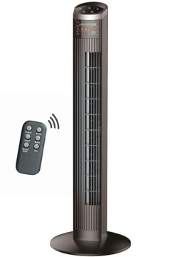 WENTYLATOR KOLUMNOWY PILOT Z WYŚWIETLACZEM LCD TIMING CZARNY WIATRAK