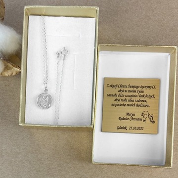 НЕЖНАЯ СКАПЕЛА, ДВУСТОРОННЯЯ МЕДАЛИТ, СЕРЕБРО 925 ПРОБЫ