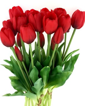 TULIPANY SILIKONOWE x5 W DOTYKU jak ŻYWE