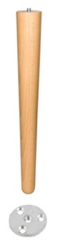 NOGI NÓŻKI DREWNIANE BUK WYS 35 CM + kółko montaż