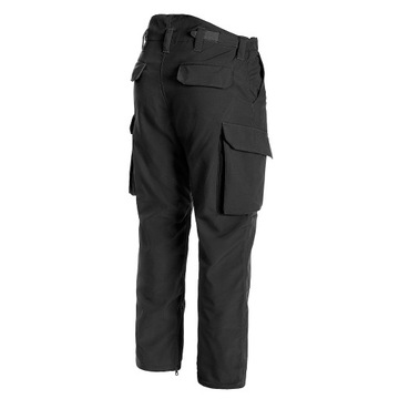 Spodnie ocieplane wodoodporne bojówki Mil-Tec Softshell Explorer Czarne XL