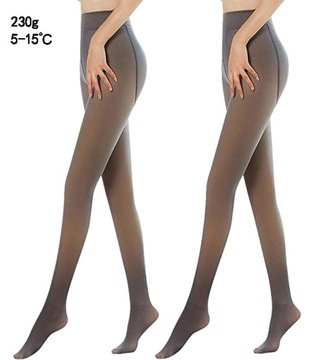 Legginsy damskie C-Pantyhose-Black-230g klasyczne długa rozmiar mniejszy