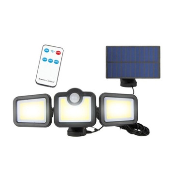 Naświetlacz LED solarny 20W czujnik ruchu pilot