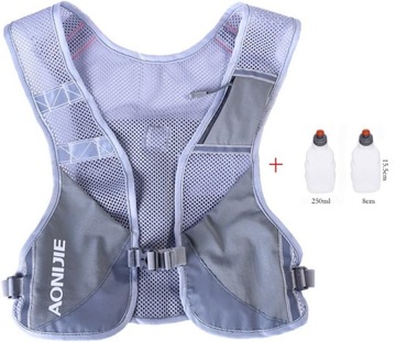 Kamizelka Plecak Sportowy do Biegania Jazdy na Rowerze + 2 Butelki 250ml